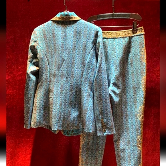 NWT Elegant Suit  Animal print Luxurious Jacket with Pants. XL - Picture 3 of 16